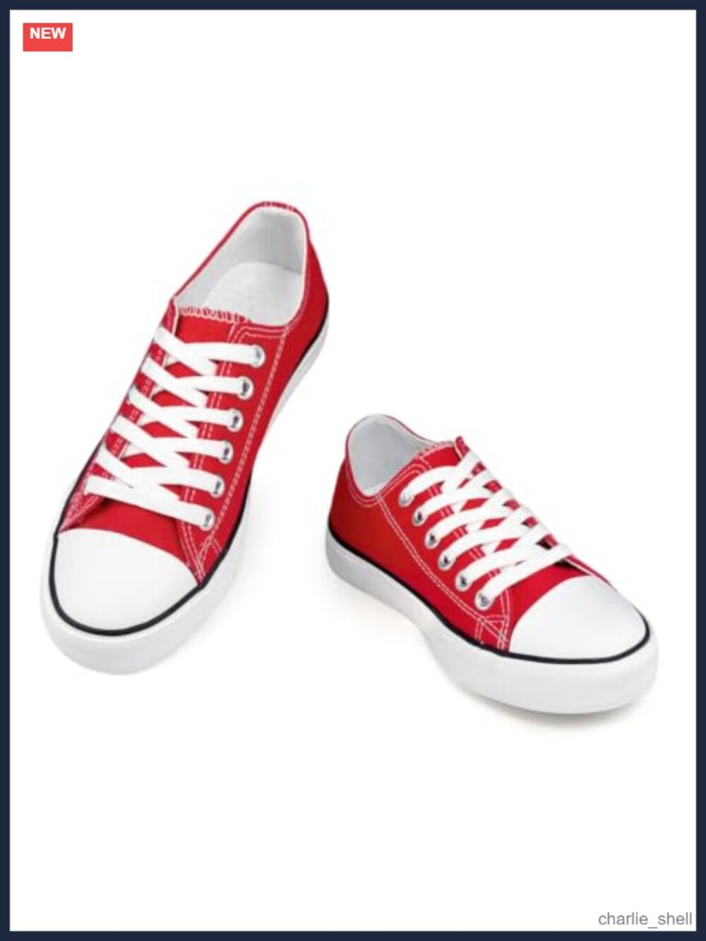 Women Men Low Top Canvas Sneakers Lace Up Walking Casual Shoes